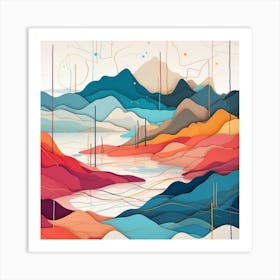 Abstract Landscape Art Print