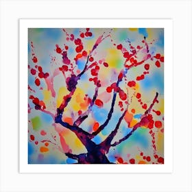 Cherry Blossom Tree Art Print