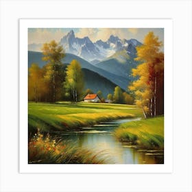 House In The Mountains 2 Art Print