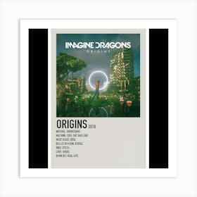 Origins - Imagine Dragons, 2018 Art Print