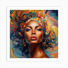 African American Woman 7 Art Print