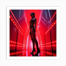 Sci-Fi Girl 4 Art Print