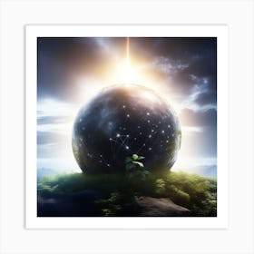 Earth In Space 44 Art Print