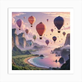 Hot Air Balloons 3 Art Print