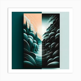 Abstract Landscape Painting Art Print