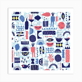 Vector Illustrated Pattern Design Art Print