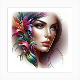 Portrait Of A Woman 4 Art Print