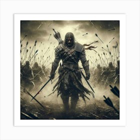 A warrior fight against the darkness with the truth Art Print