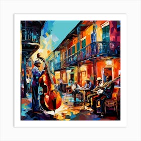 Jazz Musicians In New Orleans 1 Art Print