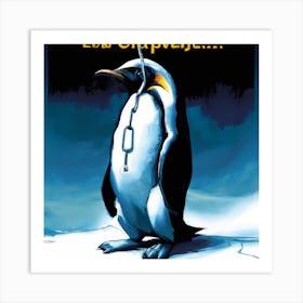 Bad Penguin Art Print