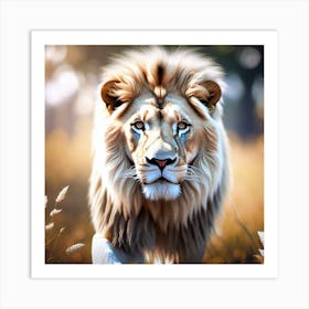 Lion art 31 Art Print