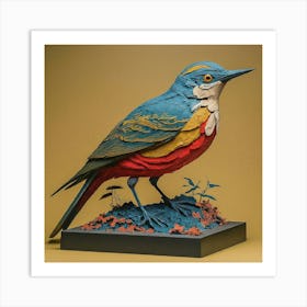 Long sightest bird Art Print