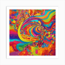 Colorful Pop Art Of Crazy Salsa 8k Wallpaper Art Print