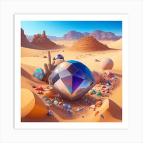 Diamond In The Sand Art Print