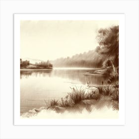 Landscape Painting 1 Art Print