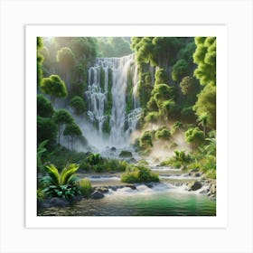 Waterfall - Waterfall Stock Art Print