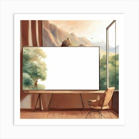 Tv Room Painting Art Print