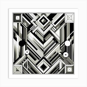 Abstract Geometric Pattern 2 Art Print