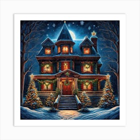Christmas House 52 Art Print