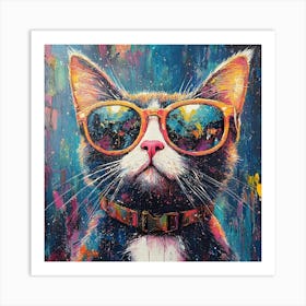 The Coolest Cat In Town 3 Art Print