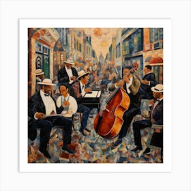 Jazz In New Orleans 1 Art Print