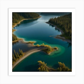 Default Create Unique Design Of Alaskan Lakes 2 Art Print