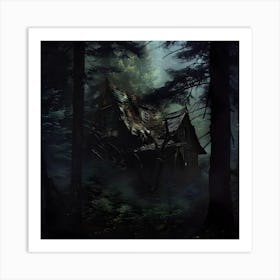 Haunted House Art Print