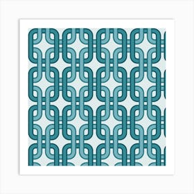 Modern Retro Pattern 25 Art Print