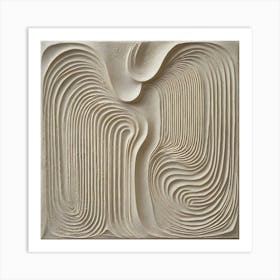 'Wavy Lines' 2 Art Print