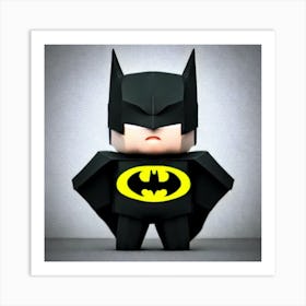 Batman Low Poly Creatures Art Print