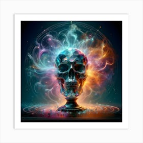 Psychedelic Skull 3 Art Print