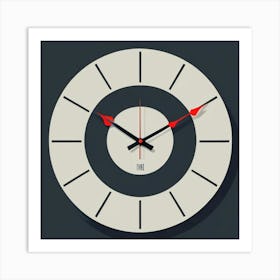 Wall Clock 6 Art Print