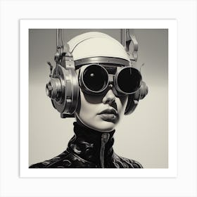 Futuristic Woman 10 Art Print