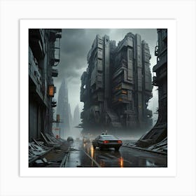 Futuristic City 1 Art Print