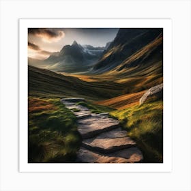 Path To The Mountains Art Print