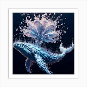 Whale In Water 1 Art Print