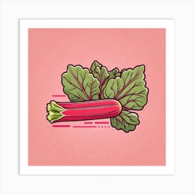 Rhubarb 140 Art Print