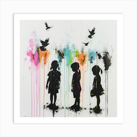 Children Of The Sky 2 Art Print