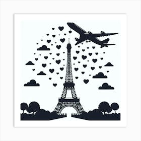 Eiffel tower 1 Art Print