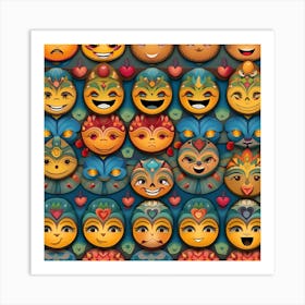 Emojis 2 Art Print