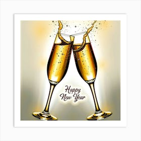 Happy New Year Art Print