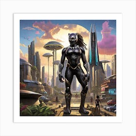 Black Panther 3 Art Print