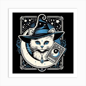 Witch Cat Art Print