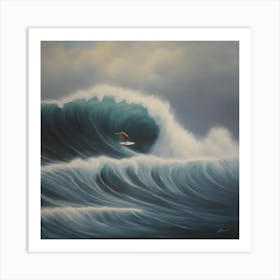 'Surfing' Art Print