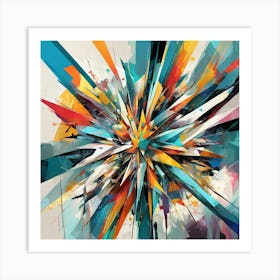 Abstract Burst Art Print