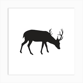 Deer Silhouette 1 Art Print