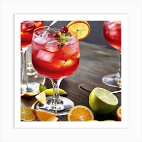 Cranberry Margarita Art Print