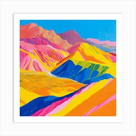 Colourful Abstract Zhangye National Park China 1 Art Print