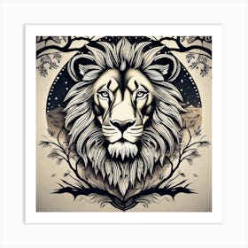 Lion Head 31 Art Print