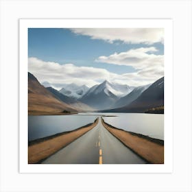 Empty Road Art Print